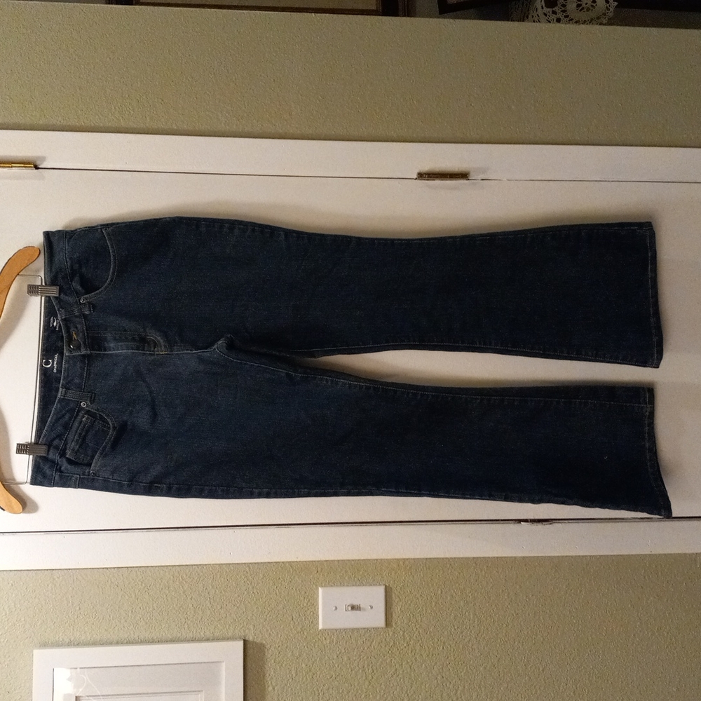 Chadwicks Dark Blue Modern Barley Flare Jeans